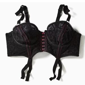 🆕BETSEY JOHNSON / TORRID LACE CORSET LONGLINE BRALETTE